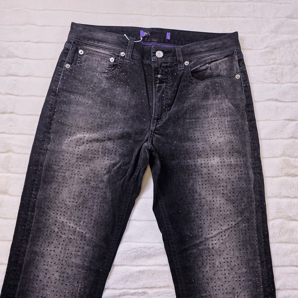 Ralph Lauren Purple Label Embellished 105 Super Slim Denim Jeans Womens 30 $2490